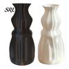 3D Printed Silk Texture Vase Flower Vase, Modern Decorative Minimalist Container, Sturdy Plastic Plant Holder Floral Arrangement for Home Living Room