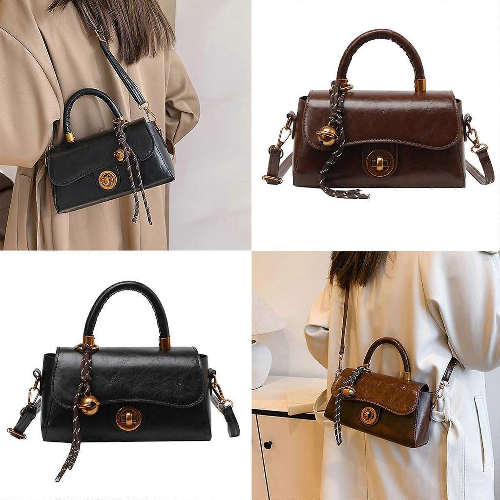 Stylish Crossbody Bag with Adjustable Strap Practical PU Leather Shoulder Handba for Work Shopping and Social Event Green