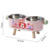 Stainless Steel Elevated Anti-Slip Double Pet Bowl with Cervical Protection