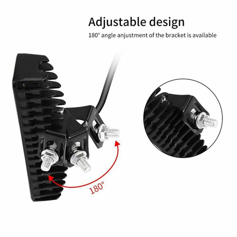 2Pcs 6'' 200W Led Work Light Flood Beam Bar Light Bar Offroad Lights Driving Fog Lights Lamps Drl Lights For Car Suv Truck Offroad