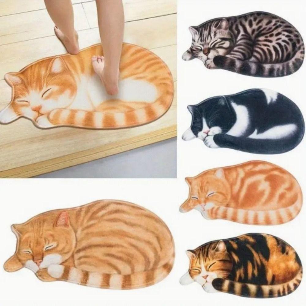 Wear Resistant Design Simulation Cat Floor Mat Living Room Tea Table Bedside
