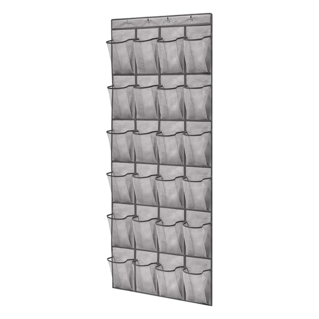 Breathable Storage Bag For 24 Pairs Of Shoes Heavy-duty Door Hanging Bag Shoe Storage Bag 24 Grid