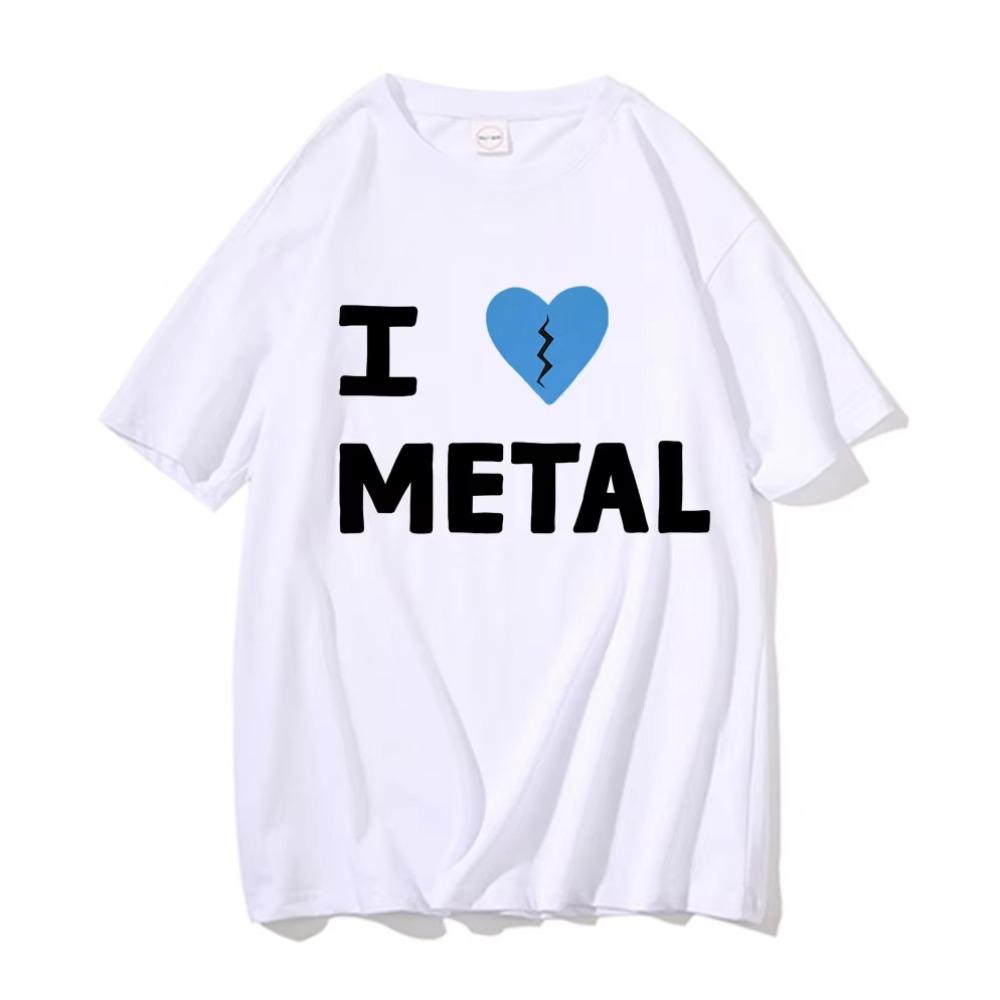 

Best Famous Elliott Smith I Love Metal Same Style Graphic Print T-shirts Men Vintage Oversized Tshirt Men s Cotton T-Shirt Tops 5XL різнокольоровий