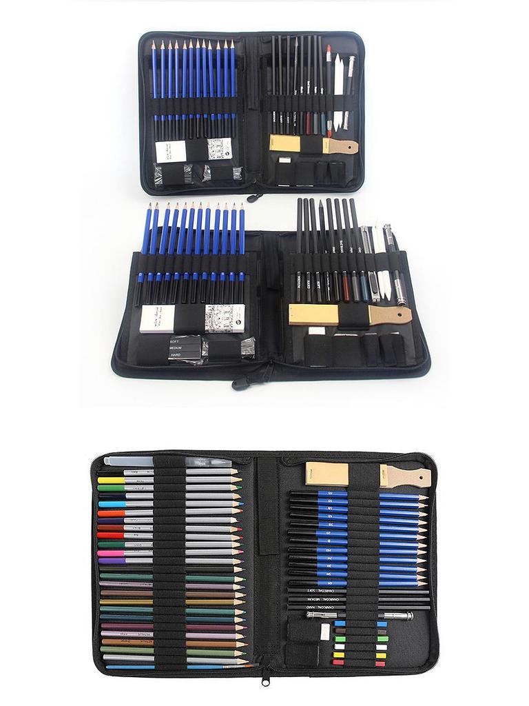 Sketch and Color Set: 35/71/145 Sketch Pencils, 72/120/180 Colored Pencils, 33/42/83/182 Drawing Pens