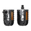 1 Pair Bike Pedals Sturdy High-power Shaft Core Non-slip Lightweight Wear-resistant Replacement Aluminum Alloy Body Cycling Riding Flat