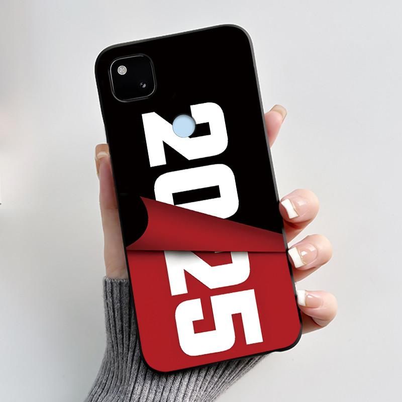 For Google Pixel 4a 4G Case Luxury Cute Love Rabbit Funny Soft Black Matte TPU Silicone Back Protective Cover Slim Thin Casing