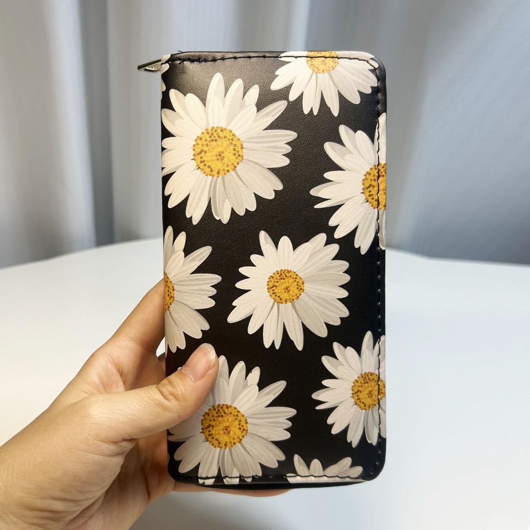 

Generation Sunflower Long Zipper Wallet Flower Chrysanthemum Clutch Bag Digital