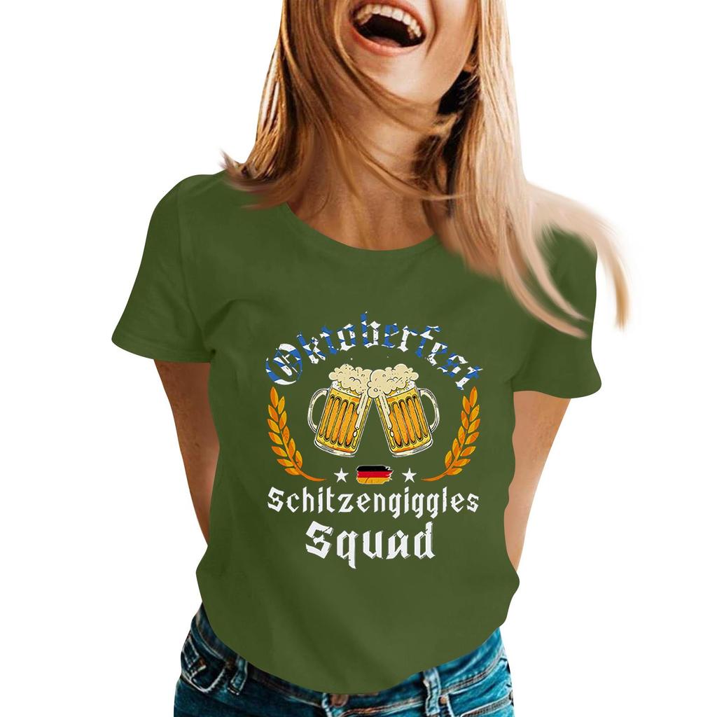 Fashion Casual Unisex Letter Print T-Shirt with Festival Graphic Design - Short Sleeve Round Neck Tee for Men and Women