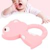 Baby Teething Toys Cute Cartoon Animal Shape Silicone Teether for Baby Kid ChildrenPink
