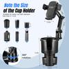 Car Phone Holder Cup Holder Phone Mount With Memory Function 360°Rotation iPhone Car Phone Mount With Adjustable Long Neck