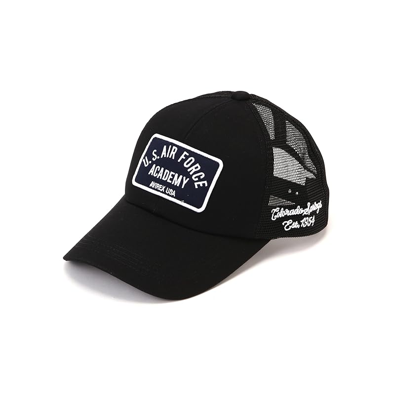 

[Avirex] AIRFORCE LOGO MESHCAP air force logo mesh cap men s F 010 black 783-5174007