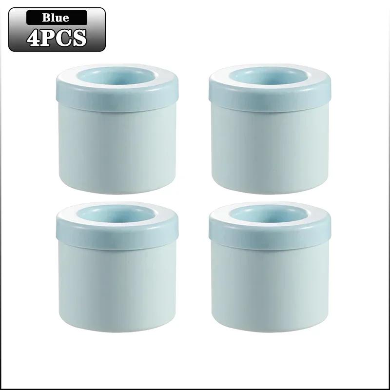 1-4 st 3D Cylinder Isfack Silikon Iskubform Silikon Iskub Ismaskin Kopp Iskopp Ismaskin Isförvaringslåda