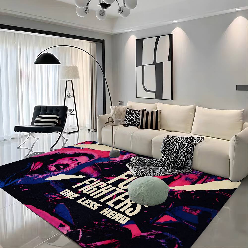 Klassische Rockband F-Foo F-Fighters Fußmatte Retro Mehrfachauswahl Wohnzimmer Küchenteppich Rutschfest Moderne Heimdekoration