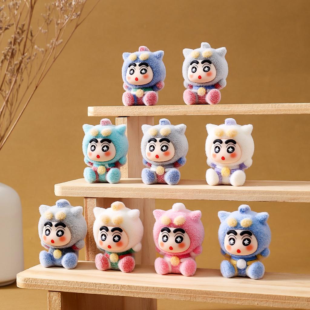 9pcs/Set Anime Crayon Shin-chan Cartoon Characters Figurine Nohara Shinnosuke Action Figure Toy Home Decoration Kids Gift