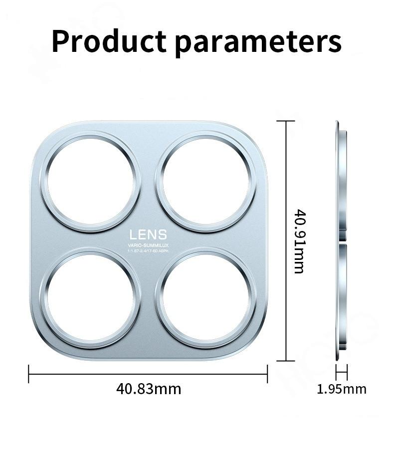 Black Metal Camera Bezel Sticker Cover For Xiaomi 17 Mi 17 Aluminum Alloy Hollow Camera Lens Protector Film