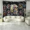Jack & Sally Wall Tapestry Aesthetic Wall Hanging Printed Fabric Blanket Decorative Tapestries for Bedroom Living Room Home Decor