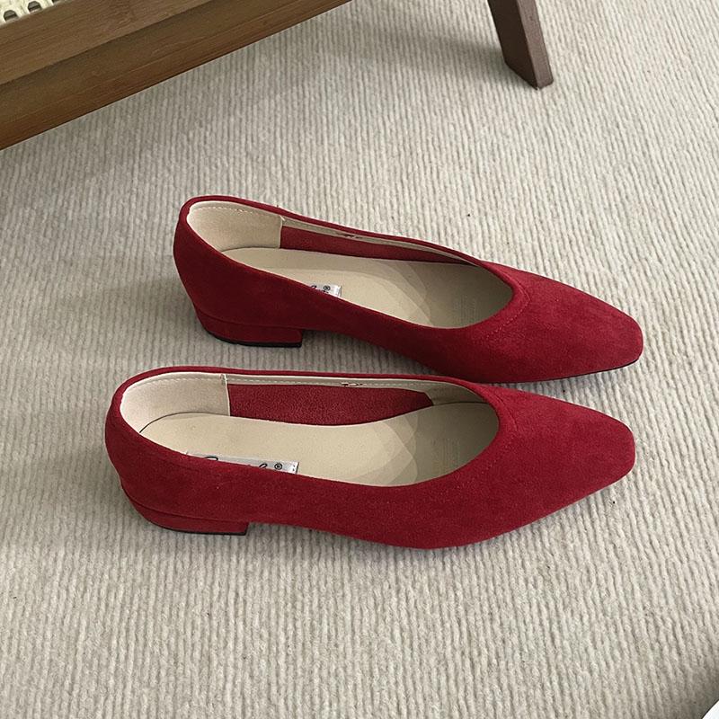 

Мода Роскошная Мода Мелкие Женские Балетки С Обувью Повседневная Женская Мягкая Обувь Слипоны Женские Балетки Обувь 35 красный