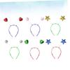 BESTOYARD 12pcs Antenna Costume Accessories Star Head Boppers Alien Headband Novelty Headband Bopper Headband Star Headpiece