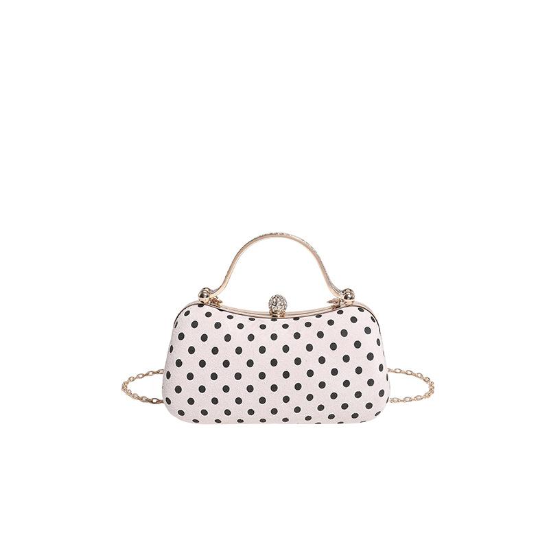 Casual, Versatile, Fashionable and Simple Hand-held Commuter Bag, Niche Fashion Polka Dot Single-shoulder Crossbody Bag