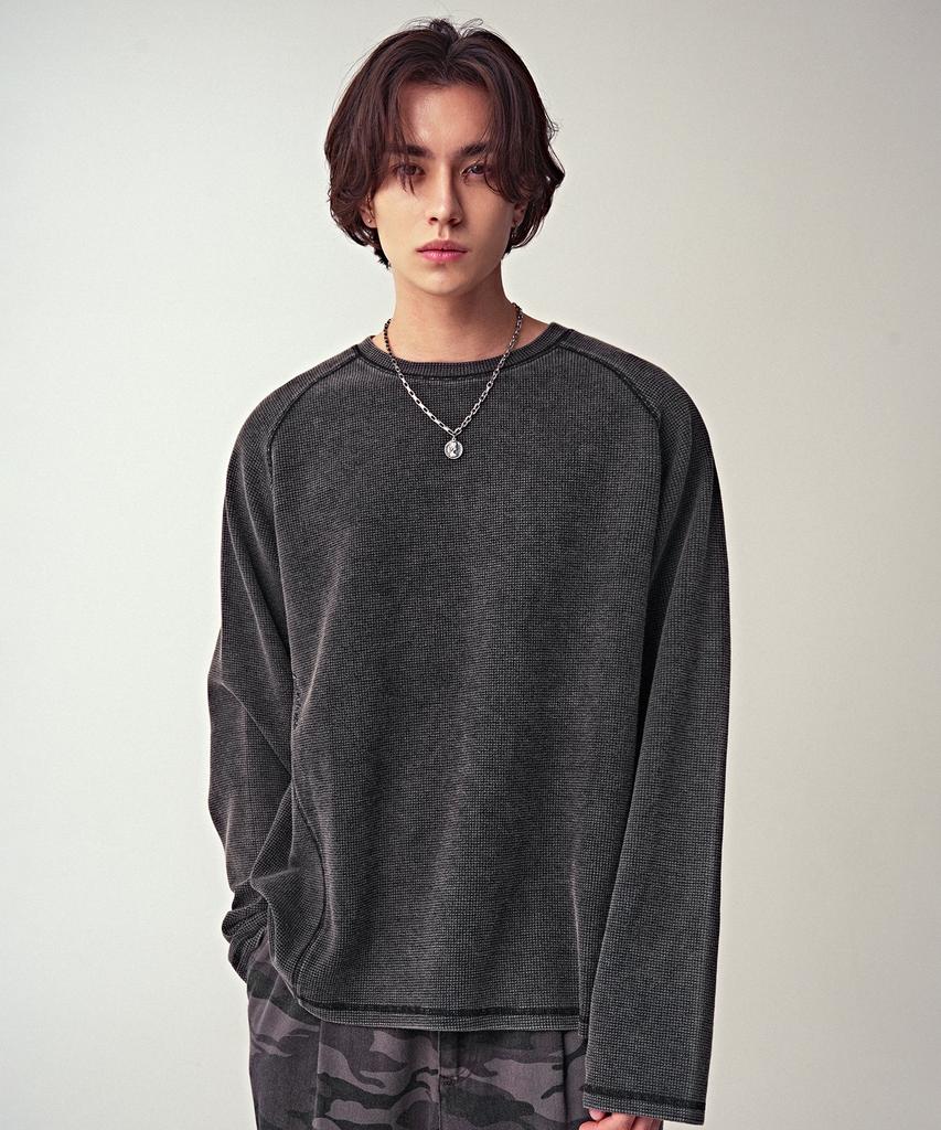 AVANDRESS Workwear Waffle Long Sleeve_4Colors