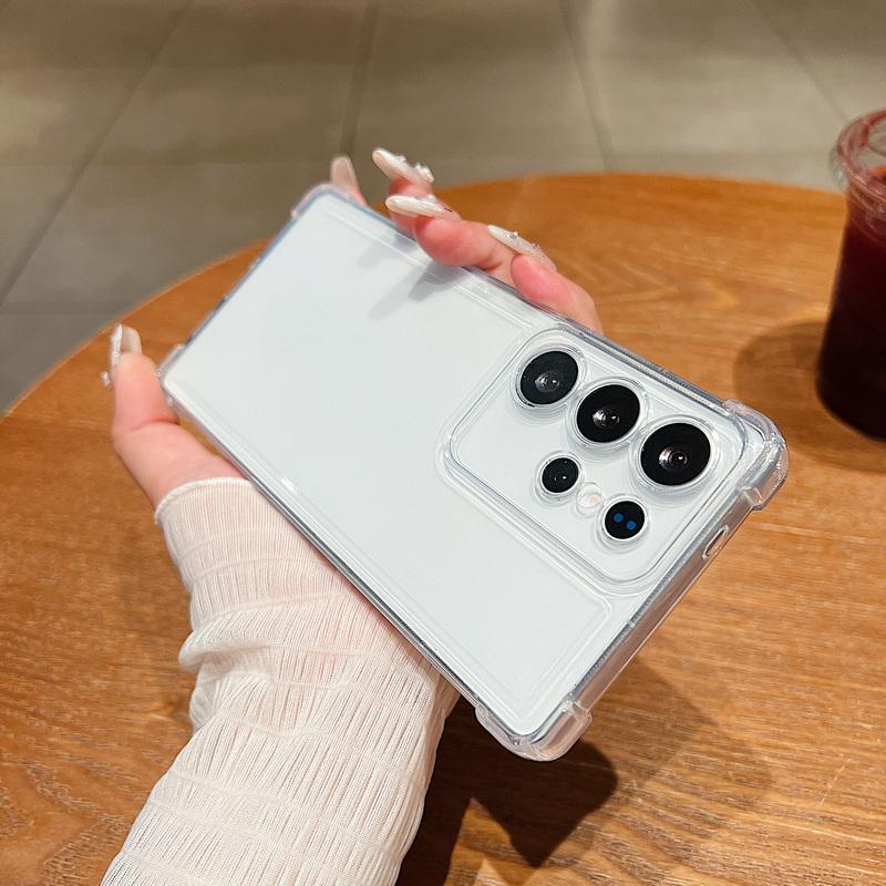 Clear Soft Case For Samsung Galaxy S25 Edge S24 Ultra S23 FE S22 Plus A56 A55 A15 A14 A35 A36 A16 A53 A54 5G Transparent Cover