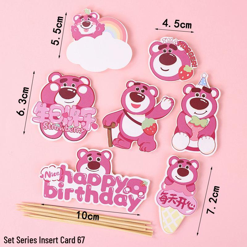 Sushi Cartoon Cupcake Toppers - Cute Mini Dessert Cards for Children's Day & Birthday Decorations