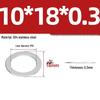 304 Stainless Steel Ultra-Thin Flat Washers - Available in Thickness: 0.1mm, 0.2mm, 0.3mm, 0.5mm