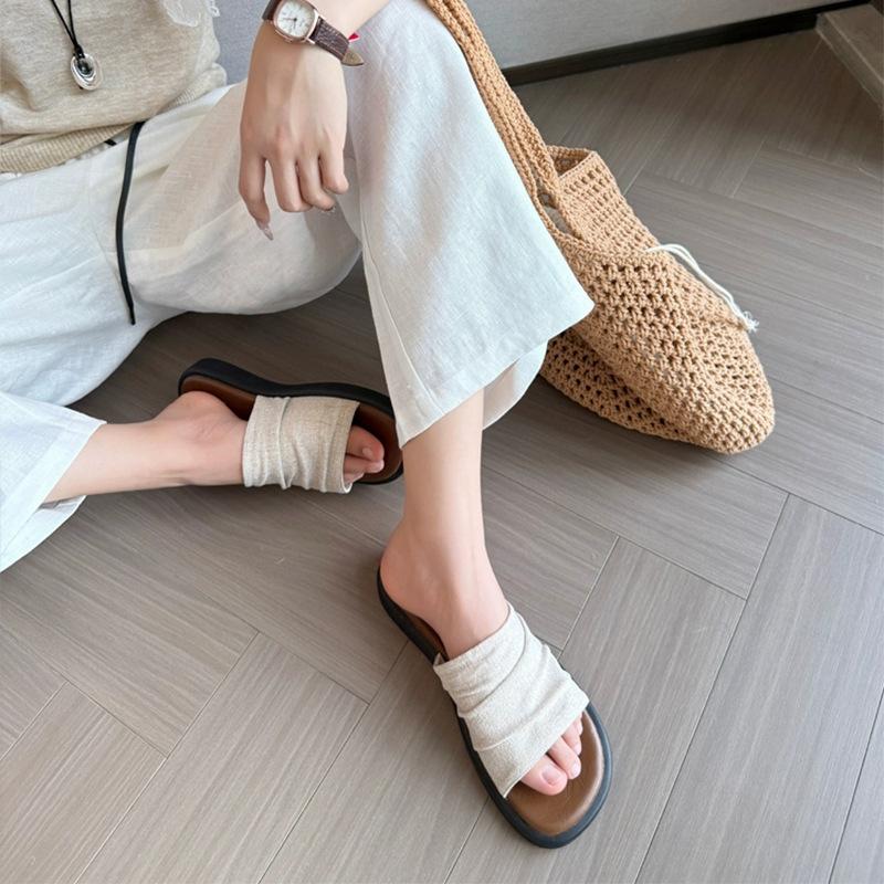 Hausschuhe mit Rock Oberbekleidung Damen Sommerhausschuhe Sommer am Meer Oberbekleidung wunderschön kühl 2025 neue Damen Französische Sandalen