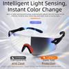 Anti-UV Sports Fashion Color Changing Sunglasses Smart Photosensitive Sunglasses  Eye Protection