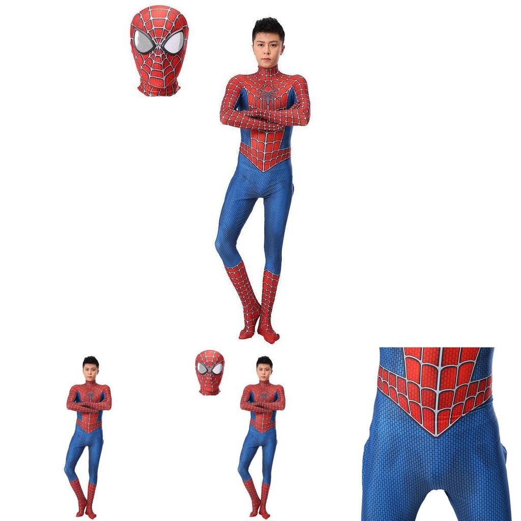 Exquisite Raimi Spiderman Cosplay Costume With Breathable Zentai Jumpsuit