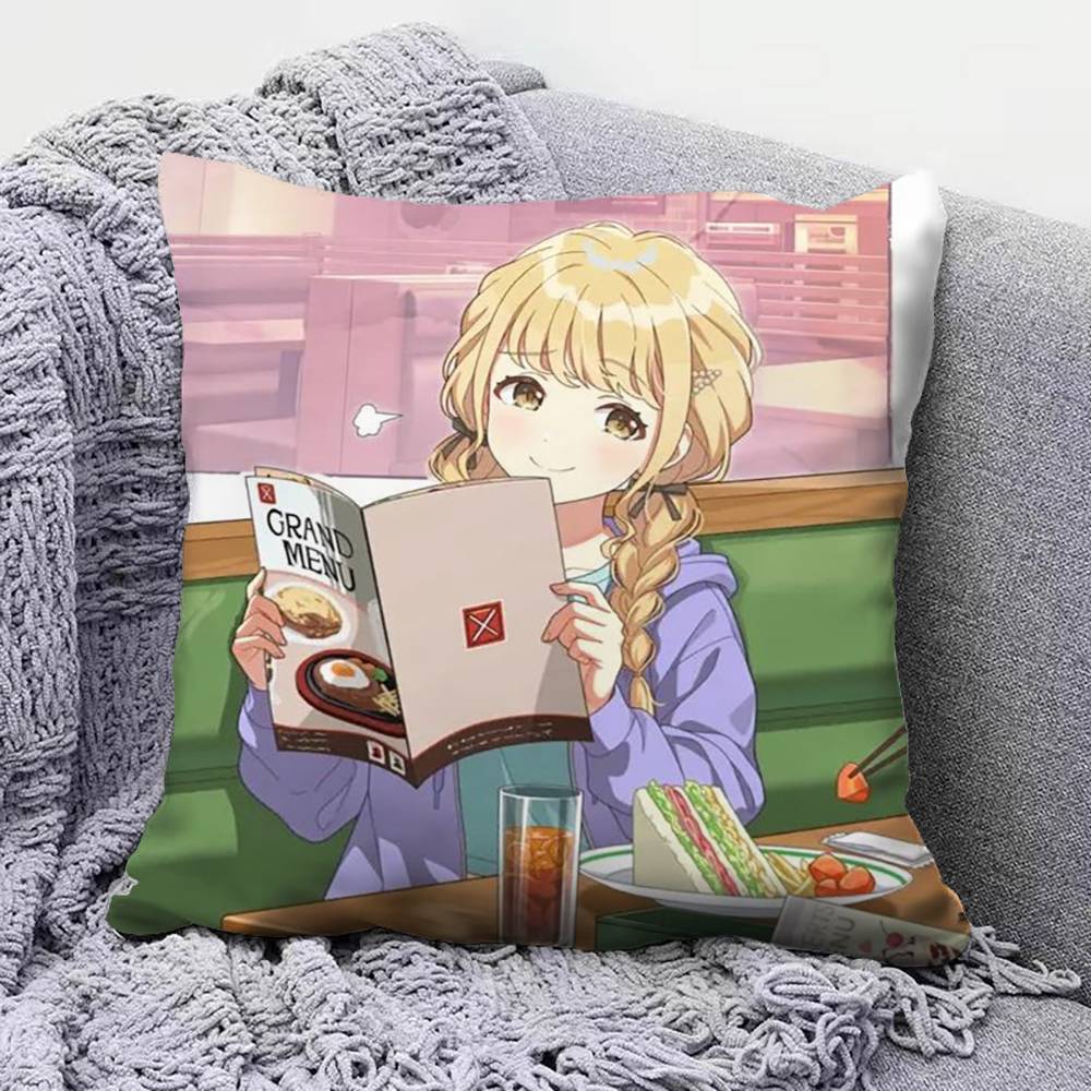 Fujita Kotone Cute Anime GGirl  Pillow Covers Home Sofa Cushion Covers and Aecorative Custom