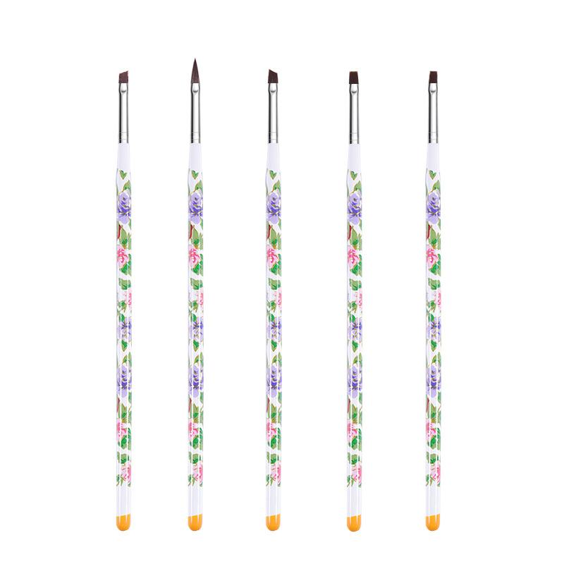 Nail Brushes Set Professional Nail Supplies For Acrylic UV Gel Drawing Dotting Manicure Nail Art Design Tools Makeup Accessorie
