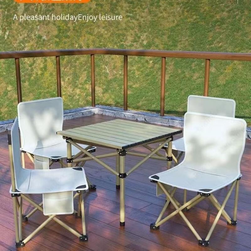 OEING Foldable Carbon Steel Camping Table