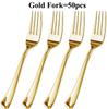 75pcs Gold Plastic Silverware- Disposable Gold Glitter Plastic Cutlery- Plastic Flatware Includes 25 Forks, 25 Spoons, 25 Knives