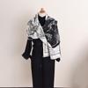 Imitation cashmere niche trendy cool African style printed scarf women's high sense autumn and winter travel fashion warm shawl