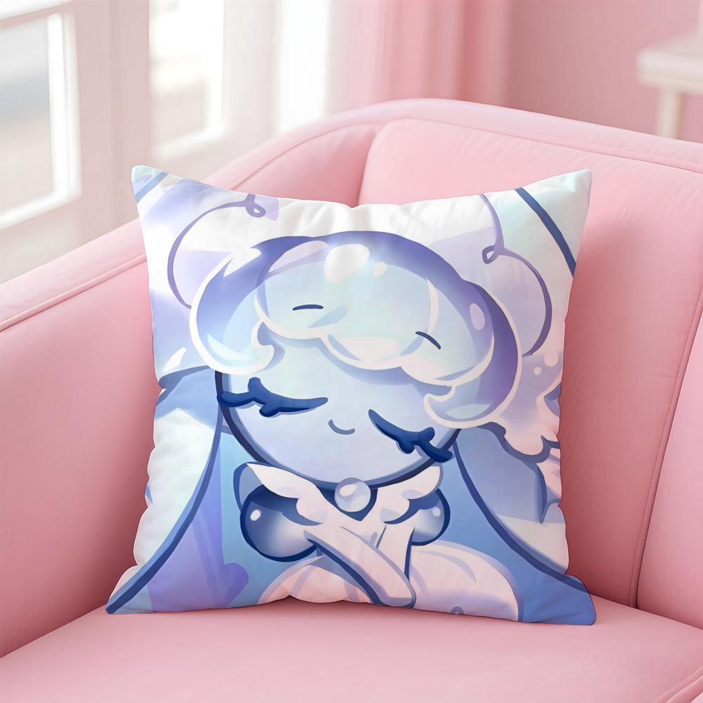 C-Cookie Run K-Kingdom Cushion Cover Home & Car Multi-Scene Pillow Cover - Reversible, Soft & Durable for Daily Use