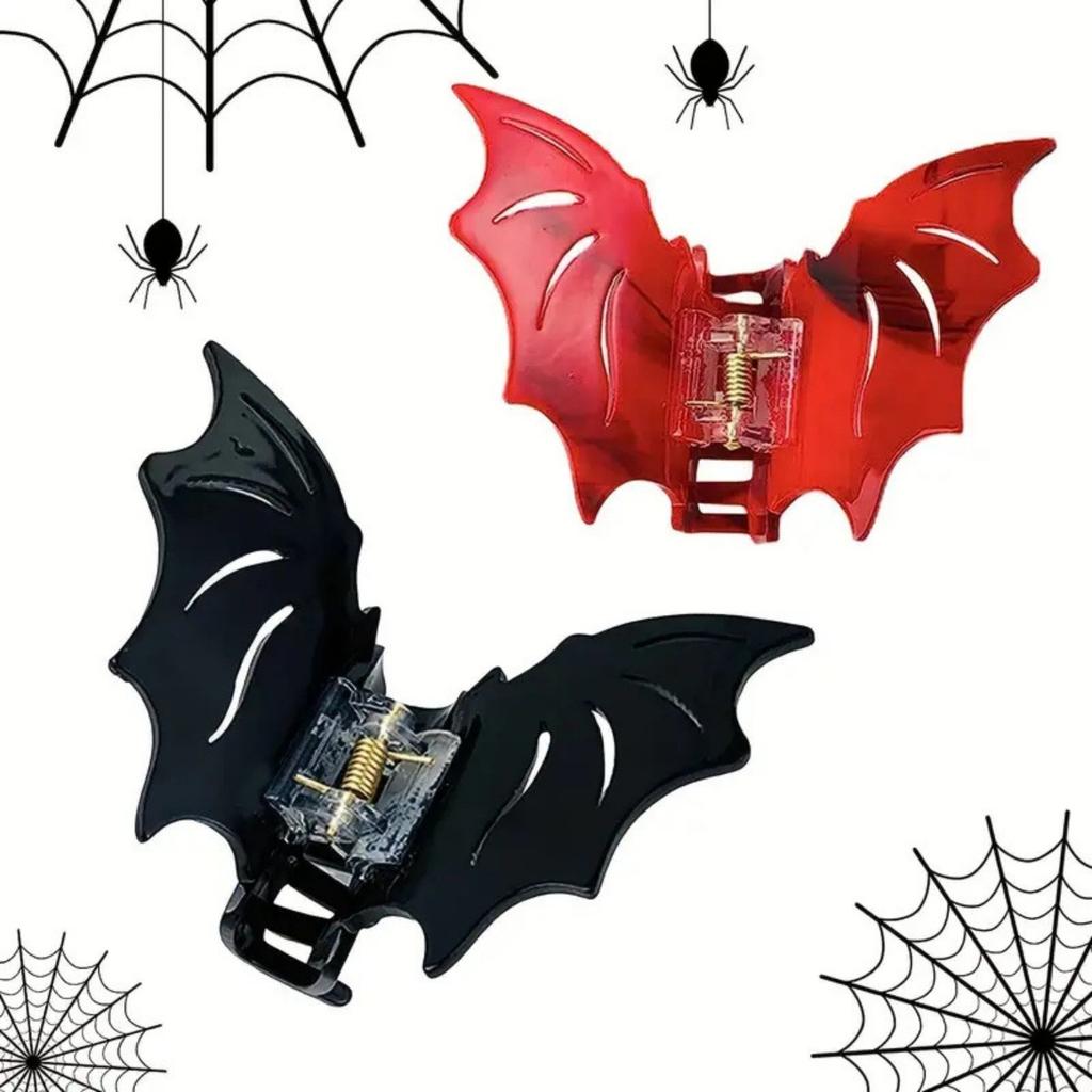 Halloween Bat Grab Clip Funny Hairpin Female Head Plate Hairpin Party Decoration Ponytail Clip Hair Accessories