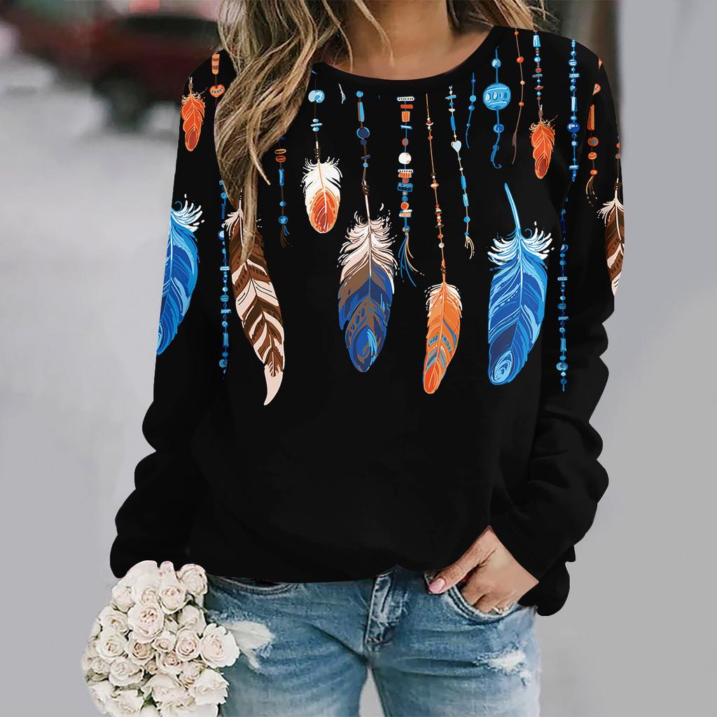 Women's Breathable Long-sleeved Casual Versatile Top Fashionable Comfortable Pullovers Long Sleeves Women’s