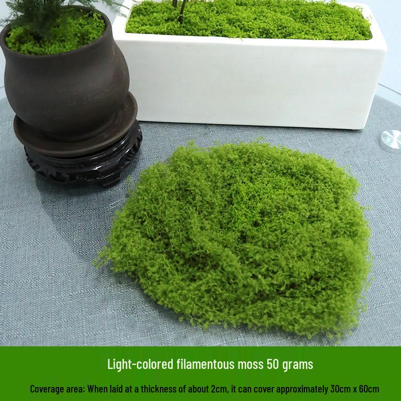 Artificial Moss Silk Grass Lawn for Landscaping and Decoration