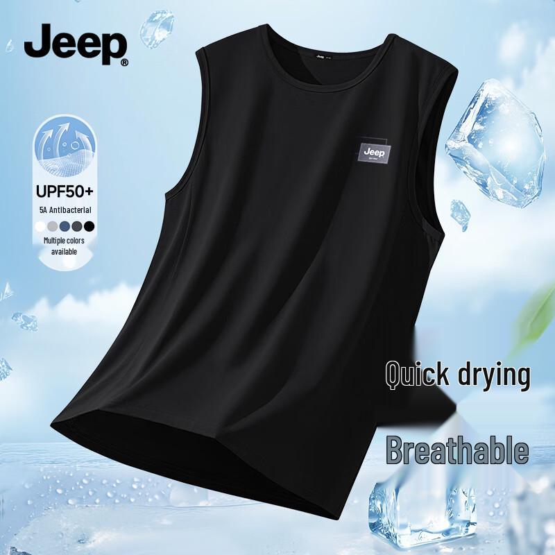JEEP Men s Moisture-Wicking Quick-Dry Mesh Sleeveless Vest M