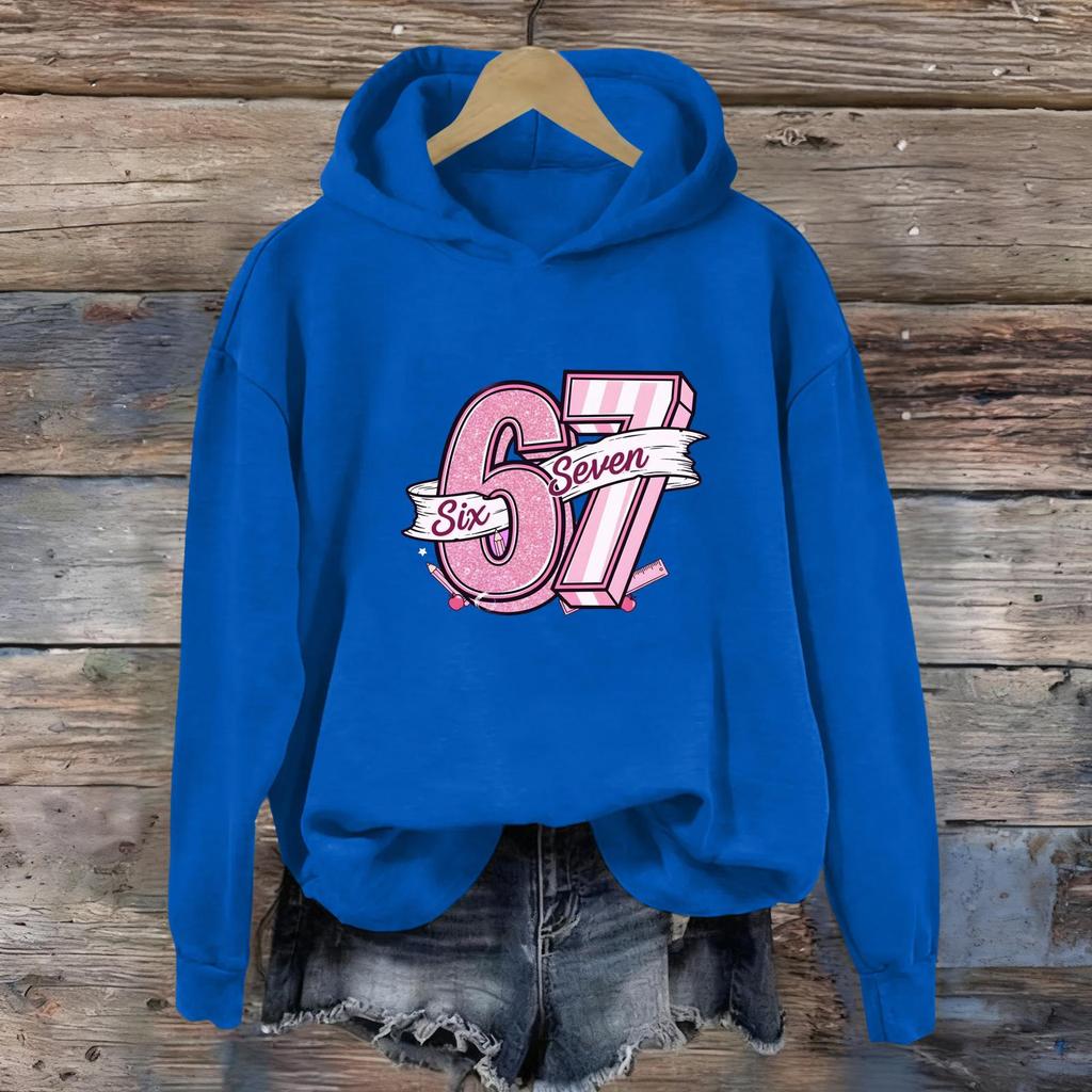 Women's Fashion Daily Versatile Casual Sweatshirts Long Sleeve Hooded Top Sweatshirts