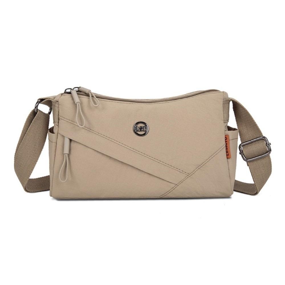 New Large Capacity Crossbody Bag Nylon Lightweight Shoulder Bag Multi-Compartment Waterproof Ladies Bag Casual