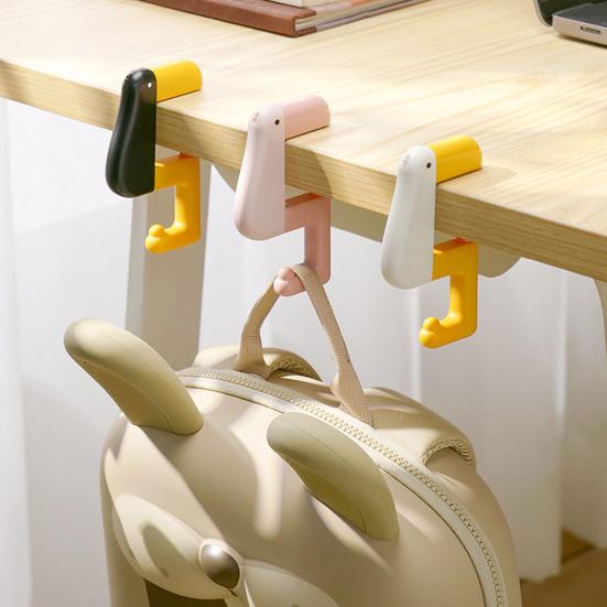 2/3Pcs Handbag Hook Strong Load-bearing Adjustable Design Easy to Install Duck Shape Portable Hook Table Hanger Bracket