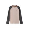 Zuoxi Boys' Color-Block Anti-Static D-Velvet Mock Neck Thermal Tee