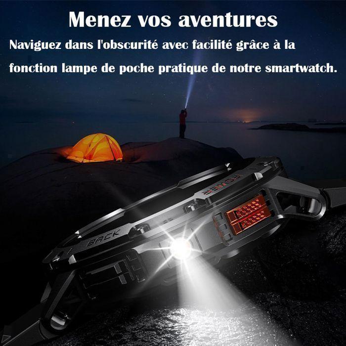 Montre connectée - WENZYLIQUOX - Sport Tracker - Écran 1,43" AMOLED - IP68 - Appels Bluetooth &amp; SpO2