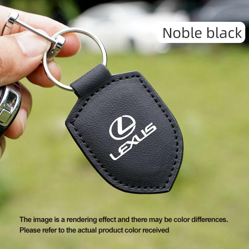 

Car Leather Keychain Shield Type Emblem Key Ring For Lexus RX300 IS200 IS250 ES350 Ct200h UX250h NX300h RX350 ES300h RX400h NX чёрный