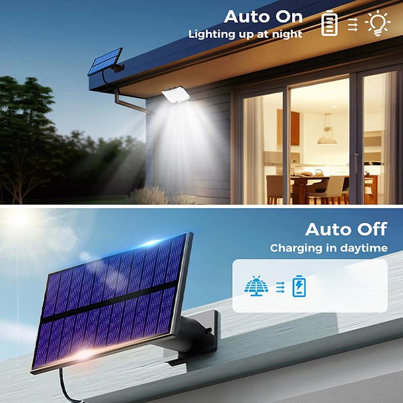 Solar Sensing Wall Light Intelligent 234LED Solar Light Outdoor Rechargeable Bright Street Light with Remote Control Decorative Garden Light