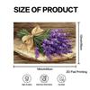 (2D Flat) 4pcs/6pcs Lavender Bouquet On Wood Place Mats, Kitchen Table Mat Sleek Dining Decor, Daily Dine, Kitchen Accent Dinner