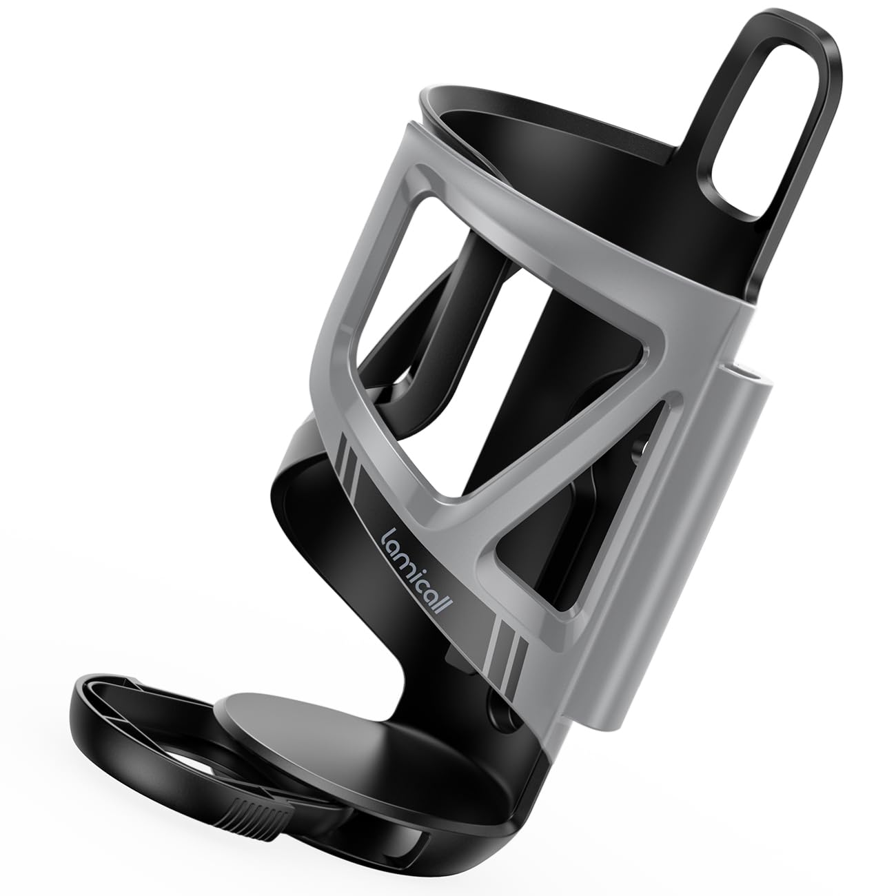 

Lamicall Adjustable Bottle Bicycle Drink Bike Bottle Motorcycle Drink Cross Bike Cup Road Water Bottle Mamachari Frame Tracking Air Tag Black чорний