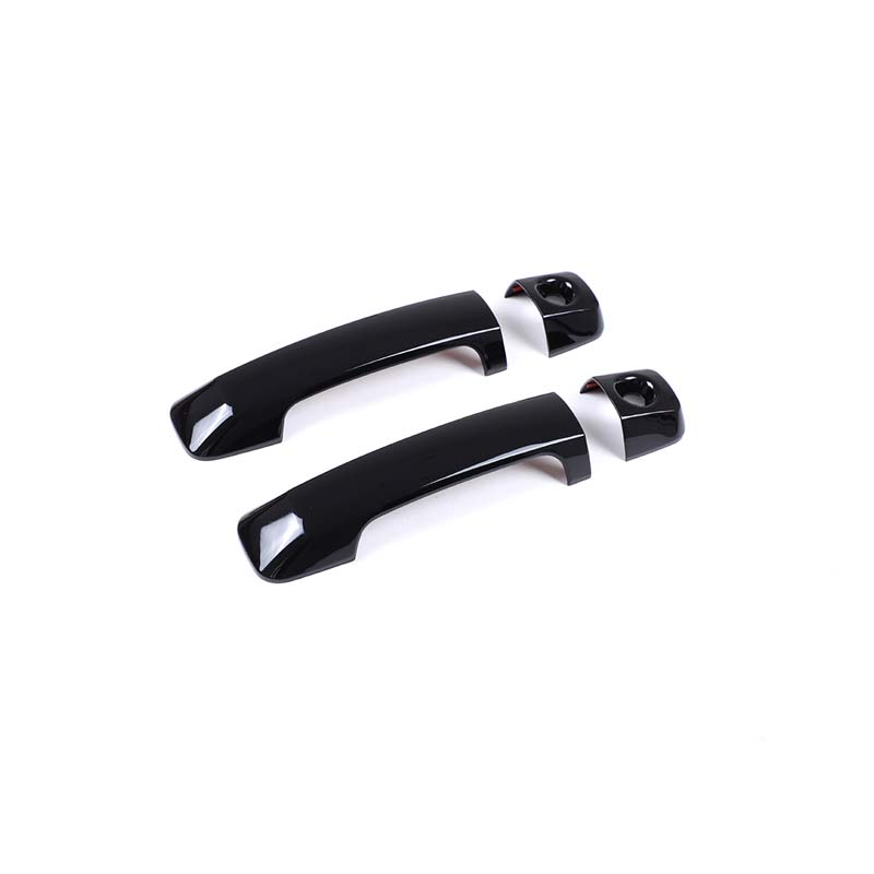 For Toyota FJ Cruiser 2007-2021 ABS Carbon Fiber/Silver/Matt black Car Outer Door Handle Cover Trim Auto Accessories Stickers